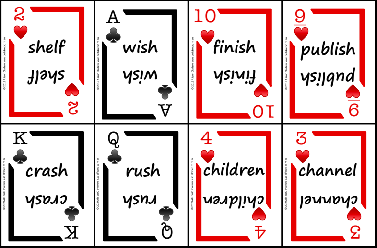 » New and improved phonics playing cards