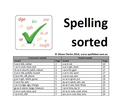 Free Spelling Book Spelfabet