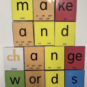 Moveable alphabet with affixes & embedded picture mnemonics